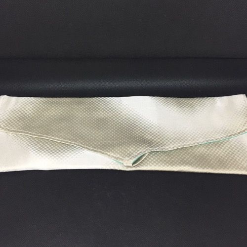Tibetan brocade text holder grey