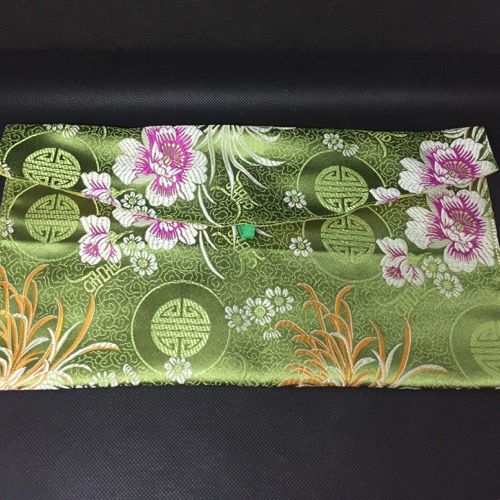 Brocade book cover green