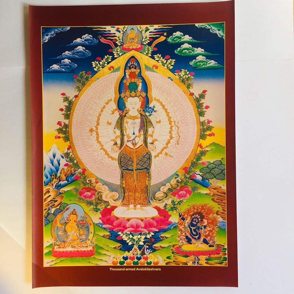 1000 Arms Chenrezig poster 