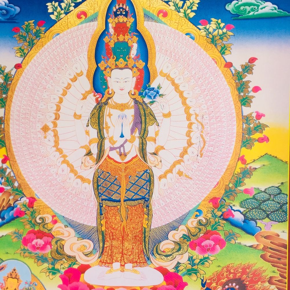 1000 Arms Chenrezig poster 